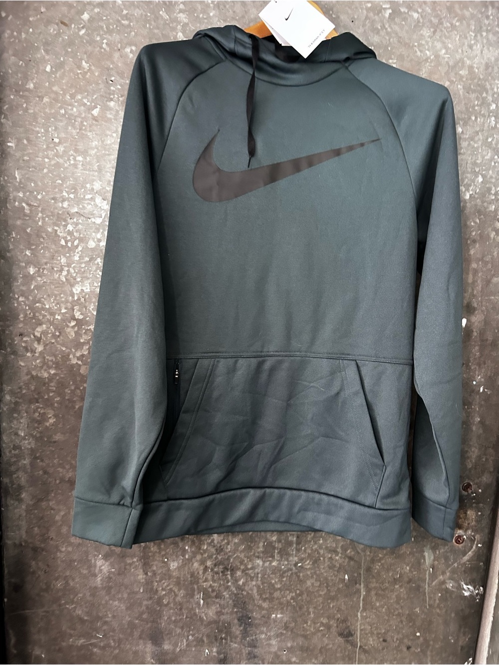 Nike Dark Teal Pullover Hoodie with Black Swoosh